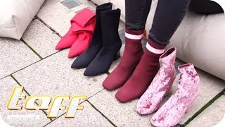 SOCKEN SCHUHE und PERLENKLEID Styling MustHaves im Herbst  taff  ProSieben [upl. by Marentic776]