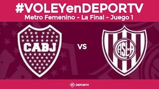 VOLEYenDEPORTV  Boca vs San Lorenzo  LA FINAL juego 1  Liga de Honor Femenina [upl. by Fadden165]