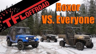 Epic OffRoad Smackdown Can the Classic Mahindra Roxor Beat the Polaris Ranger and Honda Pioneer [upl. by Ela]