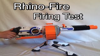 Nerf NStrike Elite RhinoFire Firing Test [upl. by Siocnarf392]