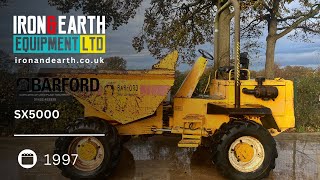 1997 Barford SX5000 5 Tonne Straight Tip Dumper [upl. by Margie]