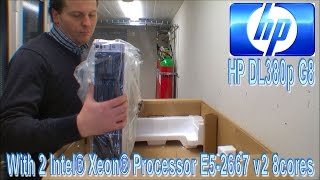 Unboxing one of four HP servers DL380p G8  138 [upl. by Uis914]