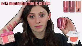 elf monochromatic multi sticks  Swatches amp Chatting [upl. by Close28]