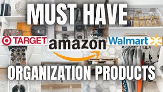 2024 MUST HAVE ORGANIZATION PRODUCTS  AMAZON  WALMART  TARGET ORGANIZING  NEW YEAR ORGANIZING [upl. by Dolf683]