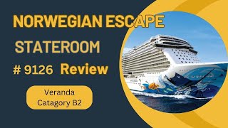 Norwegian Escape Veranda Category B2 Stateroom tour December 2023 [upl. by Aelyak252]