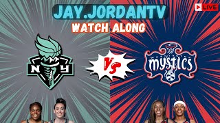 New York Liberty vs Washington Mystics Watchalong  WNBA  JAYJORDANTV [upl. by Andrews]