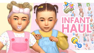 INFANT CC FINDS  Sims 4 Custom Content Haul Maxis Match [upl. by Ahsenauq]