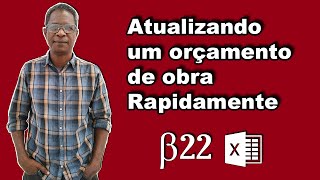 Atualizando um Orçamento de Obra Rapidamente  Orçamento de Obras com Planilha Excel [upl. by Llener]