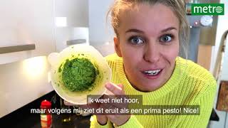 Studentenmaaltijd zo maak je pasta pesto [upl. by Idnek]