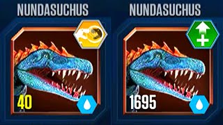 NUNDAGOSAURUS VS NUNDAGOSAURUS BATTLE MODs  JURASSIC WORLD THE GAME [upl. by Zapot722]