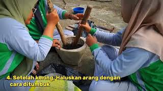 Cara membuat briket arang batok kelapa  Laporan kegiatan P5 kelas XIF3 Kelompok 2 SMAN 7 TEBO [upl. by Mirelle]