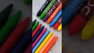 PLASTIC CRAYONS 🆚 OILS PASTELS 😱😍 Which colour is the best trending challenge drawing shorts [upl. by Atteynod]