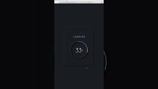 Dark Neumorphism Circle Loader In HTML CSS shorts html css trending tutorial development [upl. by Sivrahc]