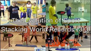 The Evolution of Sport Stacking World Records 30 [upl. by Atiuqal]