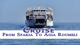 Crete  Kreta  Cruise from Sfakia to Agia Roumeli  Rejs ze Sfaki do Agia Roumeli [upl. by Furie376]