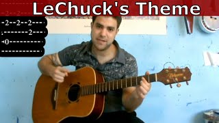 Tutorial LeChucks Theme  Fingerstyle Guitar w TAB Monkey Island [upl. by Pan528]