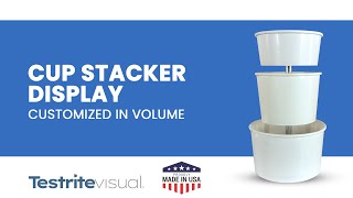 Cup Sizing Display  Overview and assembly  Customizable for Retail amp Made in USA [upl. by Claudelle]