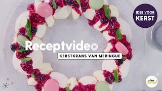 Kerstkrans van meringue  Allerhande [upl. by Sivia]