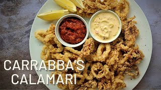 How to make CARRABBAS  Calamari with Ricardo Sauce and Marinara [upl. by Yve]