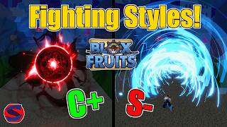 Blox Fruits Best Fighting Style 2024 Fighting Style Tier List [upl. by Yahska]