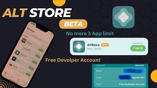 Remove 3 App Limit AltStore Beta  Non Developer Account Free [upl. by Ainaled]