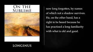 ON THE SUBLIME by LONGINUS Audiobook full length [upl. by Panchito]