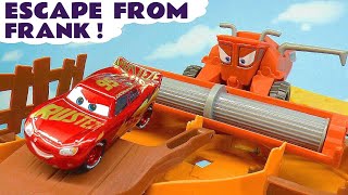 Disney Pixar Cars Frank Hydro Wheels Deluxe Fire Truck Red and Mack Water Racing Car Toys [upl. by Alwitt]