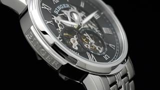 Luxury Skeleton Watches BINGER Automatic Watch Men [upl. by Dnomal]