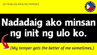 30 TAGALOG PHRASES AND SENTENCES FOR PRACTICE  Filipino to English Translation [upl. by Einallem]