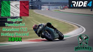 RIDE 4  Mugello  Tamburini Massimo T12  HotlapWorld record XBOX [upl. by Marcellus]