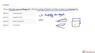 In a cathode ray oscillograph the focusing of beam on the screen is achieved by [upl. by Michaeline225]