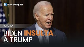 🇺🇸 ESTADOS UNIDOS  Biden muy enfadado insulta a Trump y le llama quotperdedorquot [upl. by Jeanine]