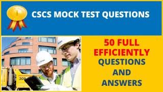 CSCS Test  Full 50 EFFICIENTLY Questions and Answers [upl. by Hailee]