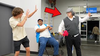 Crazy Grandpa Assaults Me in Walmart [upl. by Randie927]