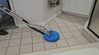 Tile Grout Steam Cleaning [upl. by Cirdec]