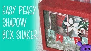 How to Make a Christmas Shadowbox or Shaker Box [upl. by Allayne289]