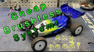 Losi Mini B Cheap Brushless System Install and speed runs [upl. by Itsirc]