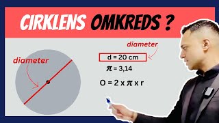 OMKREDS af en Cirkel ⭕️   Geometri Matematik folkeskolen [upl. by Eillit]