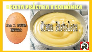 🔴 Con 1 HUEVO hacemos CREMA PASTELERA 🥚 [upl. by Etnor]