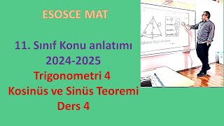 Kosinüs Teoremi ve Sinüs Teoremi  Ders 4  11 Sınıf Matematik [upl. by Jolyn]