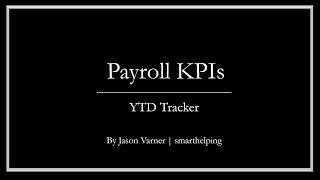 Payroll KPI Dashboard [upl. by Noizneb]