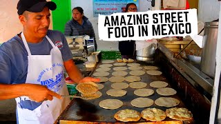 BEST MEXICAN STREET FOOD in GUADALAJARA MEXICO  Crazy DROWNED sandwich CHEESY tacos  BIRRIA [upl. by Alleira116]