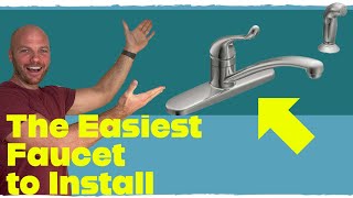 Install a kitchen faucet for Beginners Moen Adler [upl. by Lonnard493]