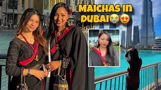 I’m in DUBAI🥺😍WEARING NEWARI DRESSDream come True😭bhawanamallavlogs [upl. by Amal]