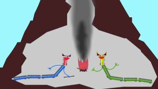 3D MODEL VOLCANO ERUPTION [upl. by Olshausen]