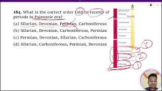 What is the correct order old to recent of periods in Paleozoic era 1 Silurian Devonian Perm [upl. by Nanni]