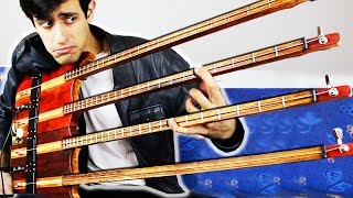 QUADRUPLE NECK BASS SOLO [upl. by Onimixam]