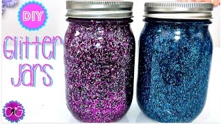 DIY GLITTER JARS SO PRETTY AND EASY [upl. by Fey642]