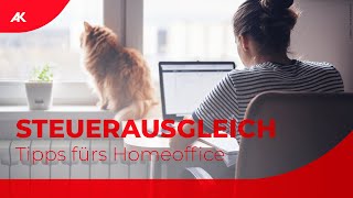 Steuerausgleich Tipps fürs Homeoffice  Arbeitnehmerveranlagung 2021 [upl. by Nahtanod]