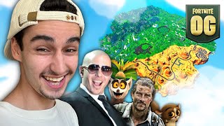 Fortnite OG Voice Impressions  Pitbull King Julien Narrator Bear Grylls [upl. by Shayn]